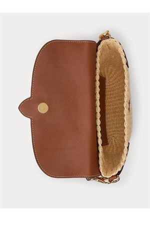 Lynden-Shoulder Bag-Small-Wvn Straw/Ntrl Smth LAUREN RALPH LAUREN | Tracolla | 431P10158001